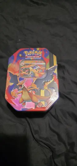 Pokemon TCG Mega Charizard Y Ex Tin Factory Sealed Brand New - Image 1