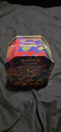 Pokemon TCG Mega Charizard Y Ex Tin Factory Sealed Brand New - Image 3