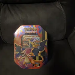 Pokemon TCG Mega Charizard Y EX Tin – Brand New & Factory Sealed - Image 1