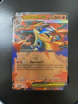 Pokemon TCG Mega Charizard Y EX MEP 030 Black Star Promo Near Mint + Tin - Image 3