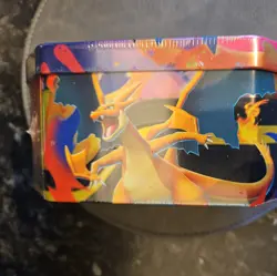 Pokemon TCG Mega Charizard Tin Mega Charizard X ex 4 Boosters 1 Foil UK - Image 4