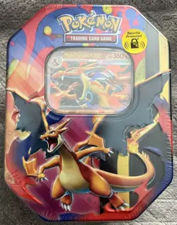 Pokemon TCG Mega Charizard Y EX Tin – Brand New & Factory Sealed - Image 1