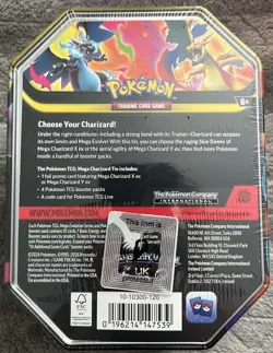 Pokemon TCG Mega Charizard Y EX Tin – Brand New & Factory Sealed - Image 2