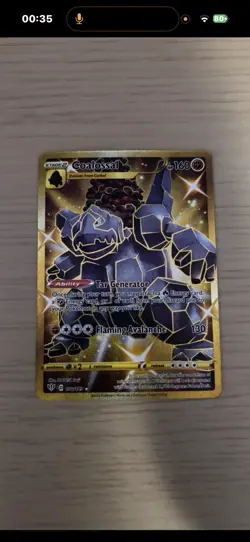 Pokemon TCG Coalossal Gold Darkness Ablaze Secret Rare Card 198/189 - Image 1