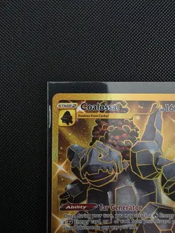 Pokemon TCG Coalossal Card Gold Secret Rare Darkness Ablaze 198/189 - Image 4
