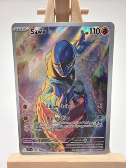Pokemon - Sawk 130/086 Illustration Rare - White Flare - Image 1