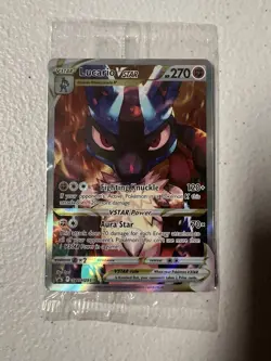 Pokemon TCG Lucario VSTAR SWSH291 Crown Zenith ETB Promo Card, Sealed - Image 1