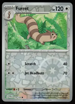 Furret 119/159 Common Journey Together Pokemon Reverse Holo Near Mint - Image 1