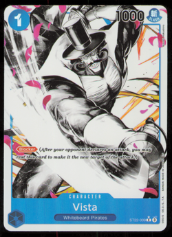 Vista C ST22-009 Parallel English ONE PIECE Card Starter Deck Ace Newgate - NM - Image 1