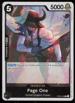 Page One (OP08-092)- Two Legends (OP08) - One Piece Card Game Rare Pack Fresh - Image 1