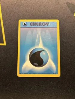 Water Energy 102/102 PRINTER HICKEY ERROR -Vintage Pokemon Card- Base Set (M) - Image 1