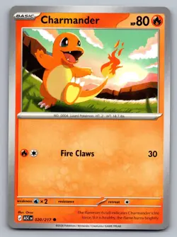 CHARMANDER 020/217 COMMON ME: ASCENDED HEROES POKEMON NM - Image 1