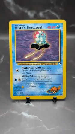 NonHolo Misty's Tentacool Gym Challenge 32/132 Pokemon Card - Image 1