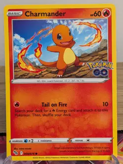 CHARMANDER 008/078 COMMON POKEMON GO POKEMON NM - Image 1