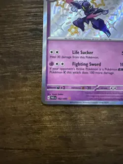 Pokemon Ceruledge TCG 162/091 Paldean Fates Shiny Holo Rare Card NM-MT Condition - Image 4