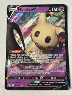 Mimikyu V 062/163 Holo V Rare Battle Styles Pokemon Near Mint - Image 1