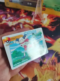 Pokemon Karte Card No 147 Carddass Vending Anime Mr. Mime Ash japanese LP - Image 3