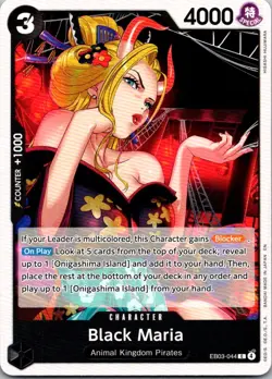 Black Maria EB03-044 Extra Booster: One Piece Heroines Edition One Piece NM - Image 1
