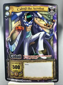 Bandai One Piece CCG Card Cabaji The Acrobat Holo The Quest Begins Vintage 2005 - Image 1