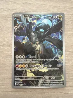 N's Zekrom 031 NM Black Star Promo MEP Ascended Heroes ETB Pokemon Card - Image 1