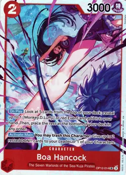 One Piece TCG Boa Hancock OP12-014 Legacy of the Master Foil Card - Image 1