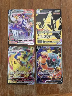 Pokemon Full Art V/Vmax Lot 4 Cards NM - Image 1