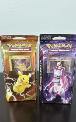Pikachu Mewtwo Mayhem 2x Power Theme Decks Pokemon cards XY Evolutions TCG 2016 820650801600 - Image 3