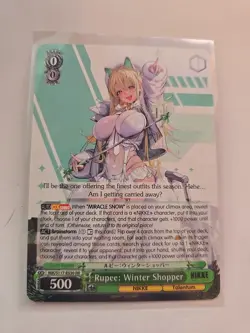 Nikke Weiss Schwarz Rupee Winter Shopper Double Rare Card NIK/S117-E030 - Image 1