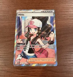 Pokemon Hilda Trainer Full Art White Flare Card 164/086 - Image 2