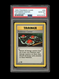 Pokemon PSA 10 GEM MINT Pokemon Center 1st Edition Base Set Shadowless Card #85 - Image 1