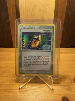 Pokemon TCG Trainer Pokenav Holo Card Crystal Guardians 83/100 STAMPED - Image 2