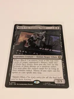 (4x) Black Cat, Cunning Thief Rare: Spider-Man MTG (NM) - Image 1