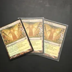 MTG Temple Garden Return to Ravnica Land Cards English Signed Volkan Baga - Image 1