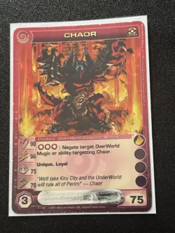 Chaotic Chaor Premium Foil 90/90/75/70/75E 2 MAX SE Ultra Rare TCG Card #31 NM - Image 1