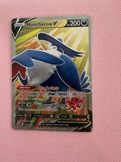 Pokemon TCG Honchkrow v Alternate Full Art Holo Card Brilliant Stars 161/172 - Image 1