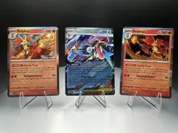 Pokemon TCG Delphox & Mega Greninja ex 3 Card Holo Lot Promo Chaos Rising LP/NM - Image 1