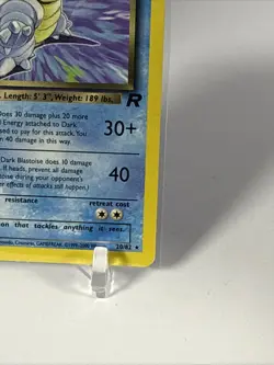 Pokemon TCG Dark Blastoise 1st Edition Team Rock Regular Rare Card 20/82 - Image 4