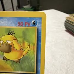 Psykokwak French 1st Edition 53/62 Fossil Pokemon Card LP - Image 2