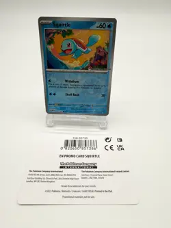 Squirtle 007/165 Pokemon Center Stamped 151 Promo Reverse Holo Card NM - Image 1