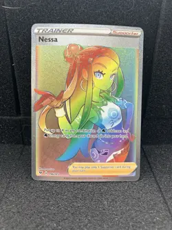 Nessa 196/185 Full Art Trainer Vivid Voltage Pokemon Card - Image 1