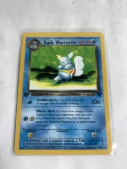 Dark Wartortle 46/82 1ST EDITION Team Rocket Set Pokemon Card - Image 1