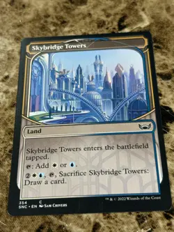 SKYBRIDGE TOWERS Magic MTG Streets of New Capenna Showcase - Image 1