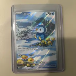 Full Art PIPLUP Card • ILLUSTRATION RARE 098/094 • Pokemon ME: Phantasmal Flames - Image 3