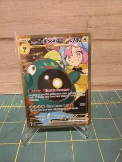 Pokemon TCG Ionos Bellibolt ex 188/159 Journey Together Gold Hyper Rare Card NM - Image 1
