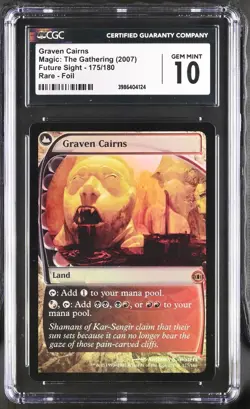 GRAVEN CAIRNS Future Sight Foil Rare CGC 10 MTG [Nostalgium] - Image 1