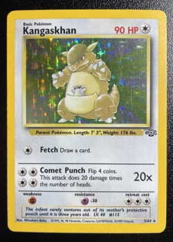 Kangaskhan 5/64 Holo Rare Jungle Set Pokemon Card MP WOTC - Image 1