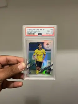 2020 Topps Chrome UCL Jude Bellingham RC (Refractor) PSA 10 Rare - Image 1