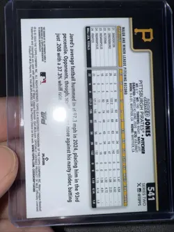 2025 Topps Series 2 #541 Jared Jones Pittsburgh Pirates On Card Auto Rare - Image 2
