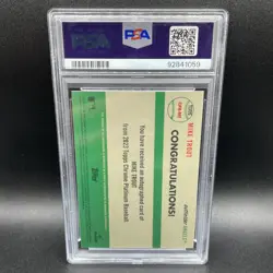 2023 Topps Chrome Platinum Mike Trout Pink Refractor On Card Auto /15 PSA 10 - Image 2