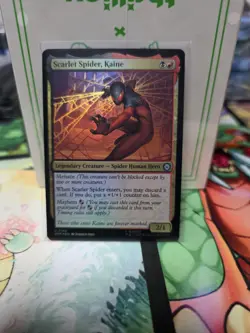 NM Foil Scarlet Spider, Kaine, MTG, Marvel's Spider-Man, Magic, 143 - Image 1